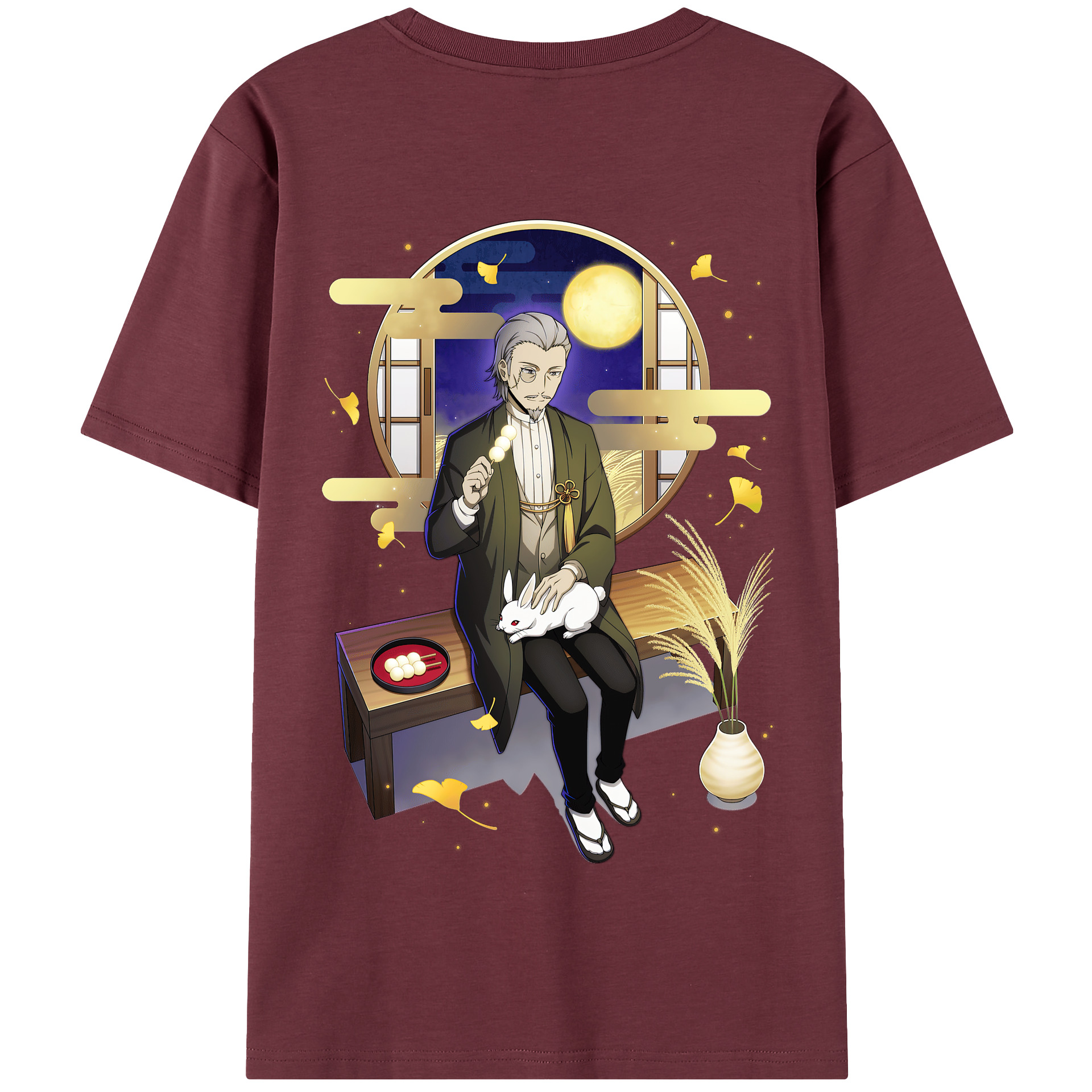 （画像用） 文豪ストレイドッグス Bungo Stray Dogs 綿100％半袖Tシャツ（背面プリント）